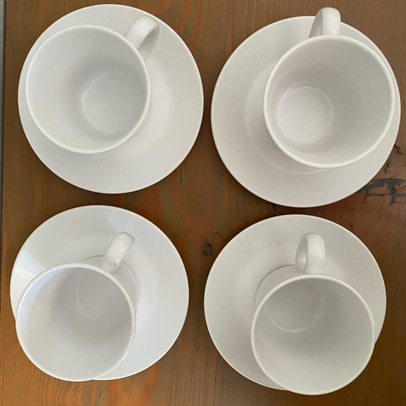 Noritake Progression China ‘Pearl White’ cups & saucers - Picture 2 of 5